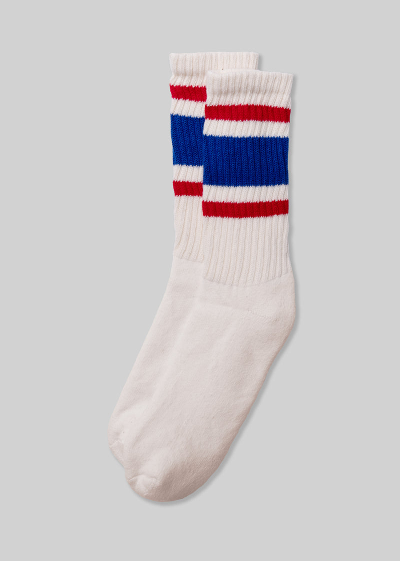 The Retro Strip Crew Socks