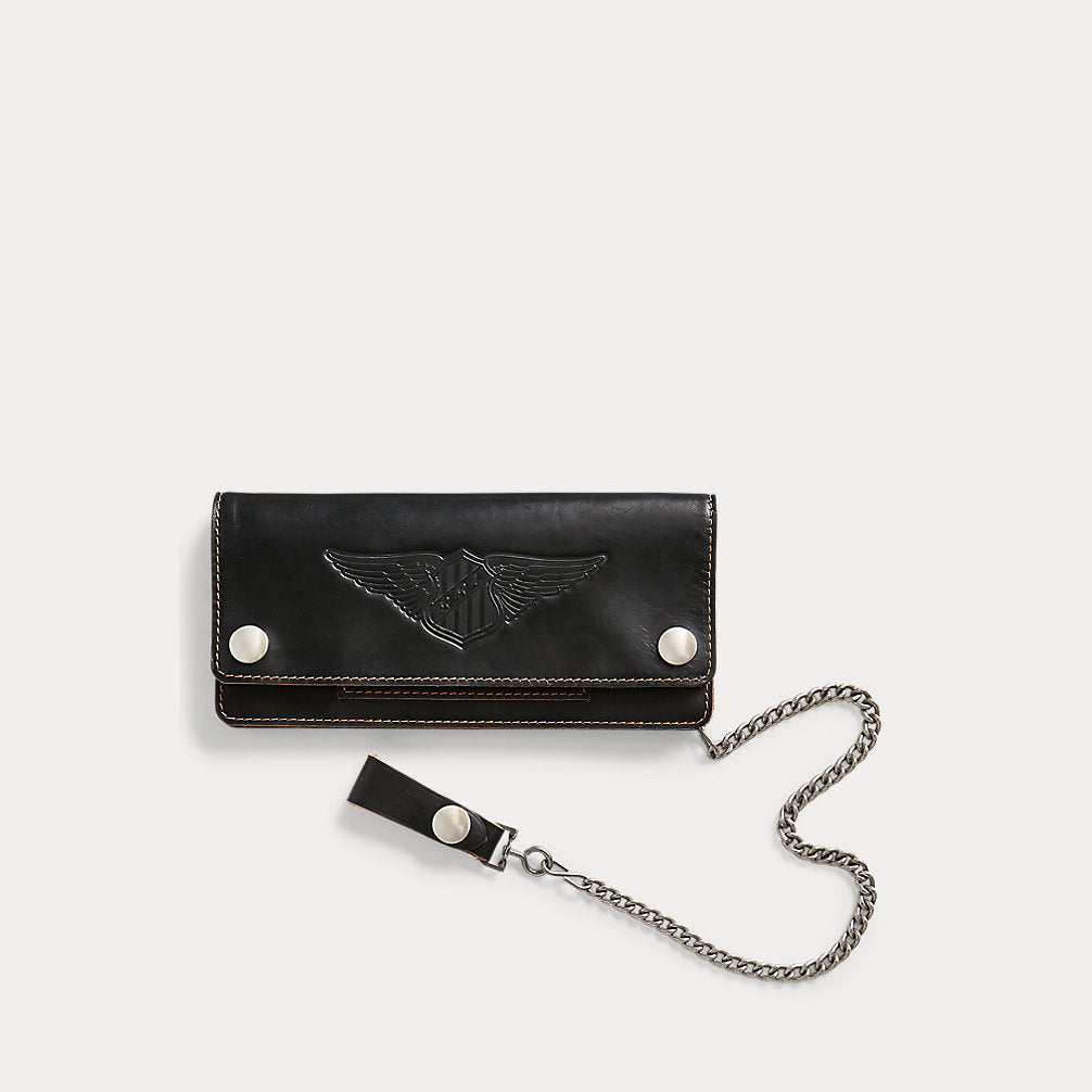 RRL Leather Chain Wallet