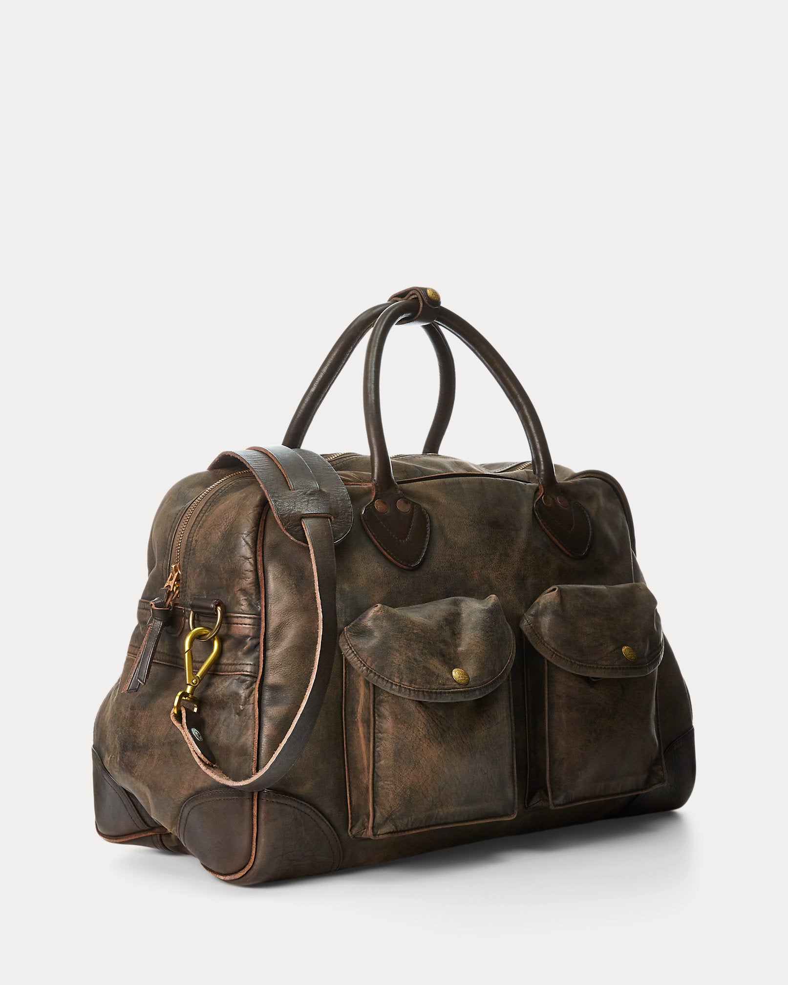 RRL Leather Duffel