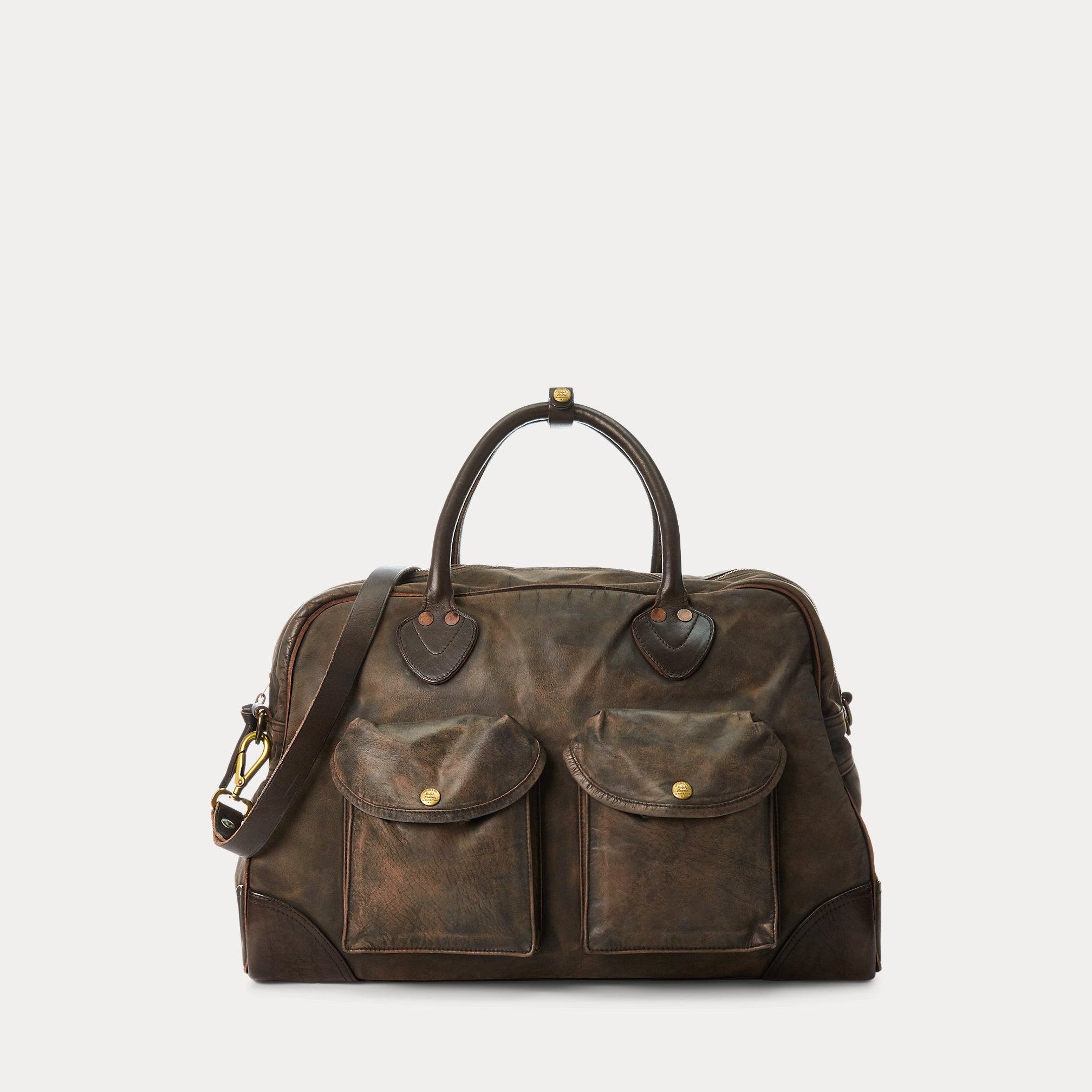 RRL Leather Duffel