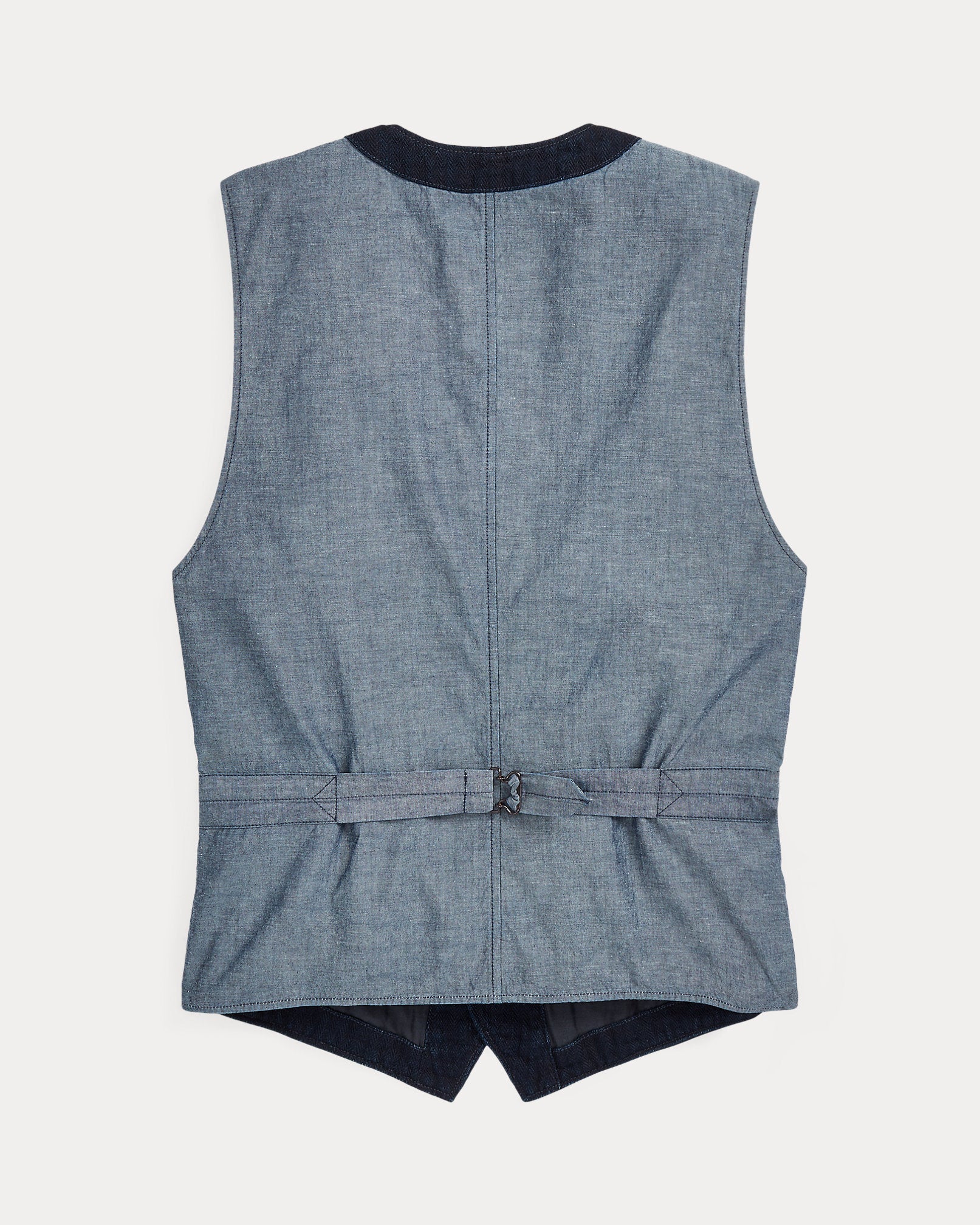 RRL Indigo Herringbone Vest