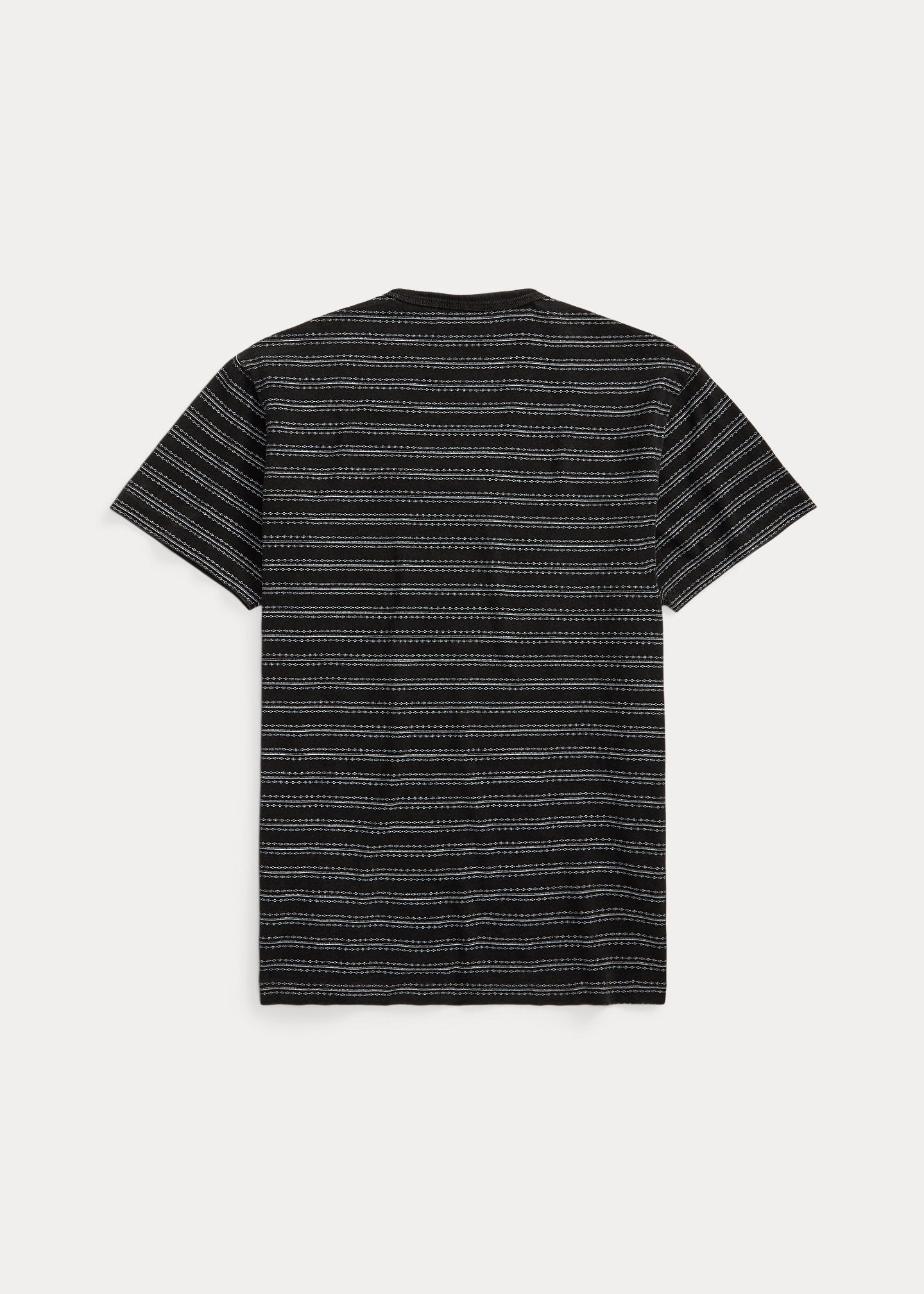 RRL Striped Jersey Crewneck T-Shirt - Black Multi