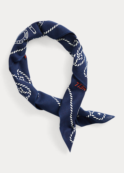 RRL Indigo Jean-Print Cotton Bandanna