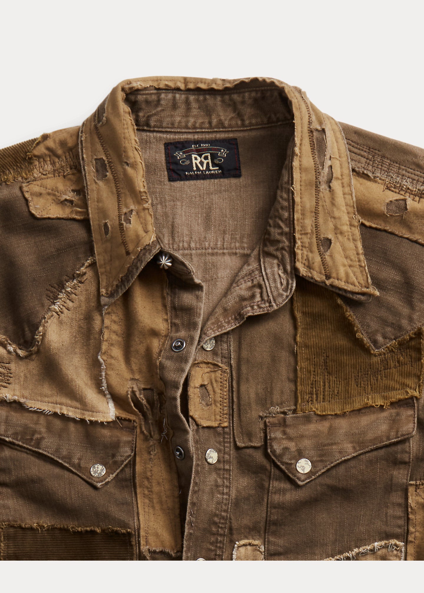 RRL Limited-Edition Patchwork Western Shirt