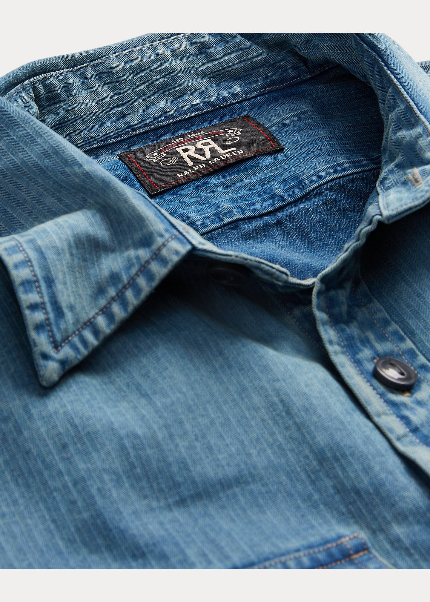 RRL Indigo Herringbone Twill Workshirt