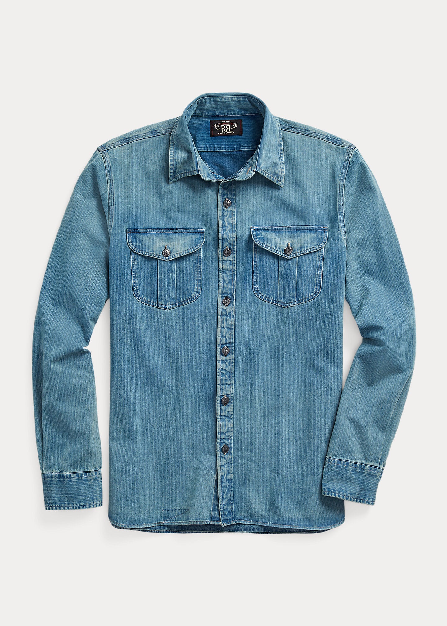 RRL Indigo Herringbone Twill Workshirt