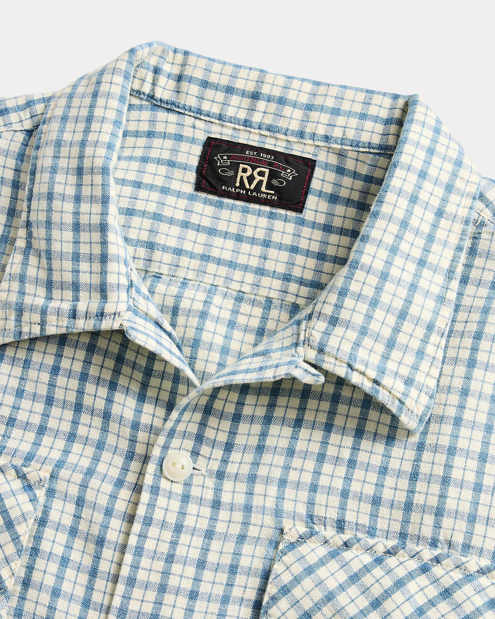 RRL Checked Cotton-Linen Camp Shirt