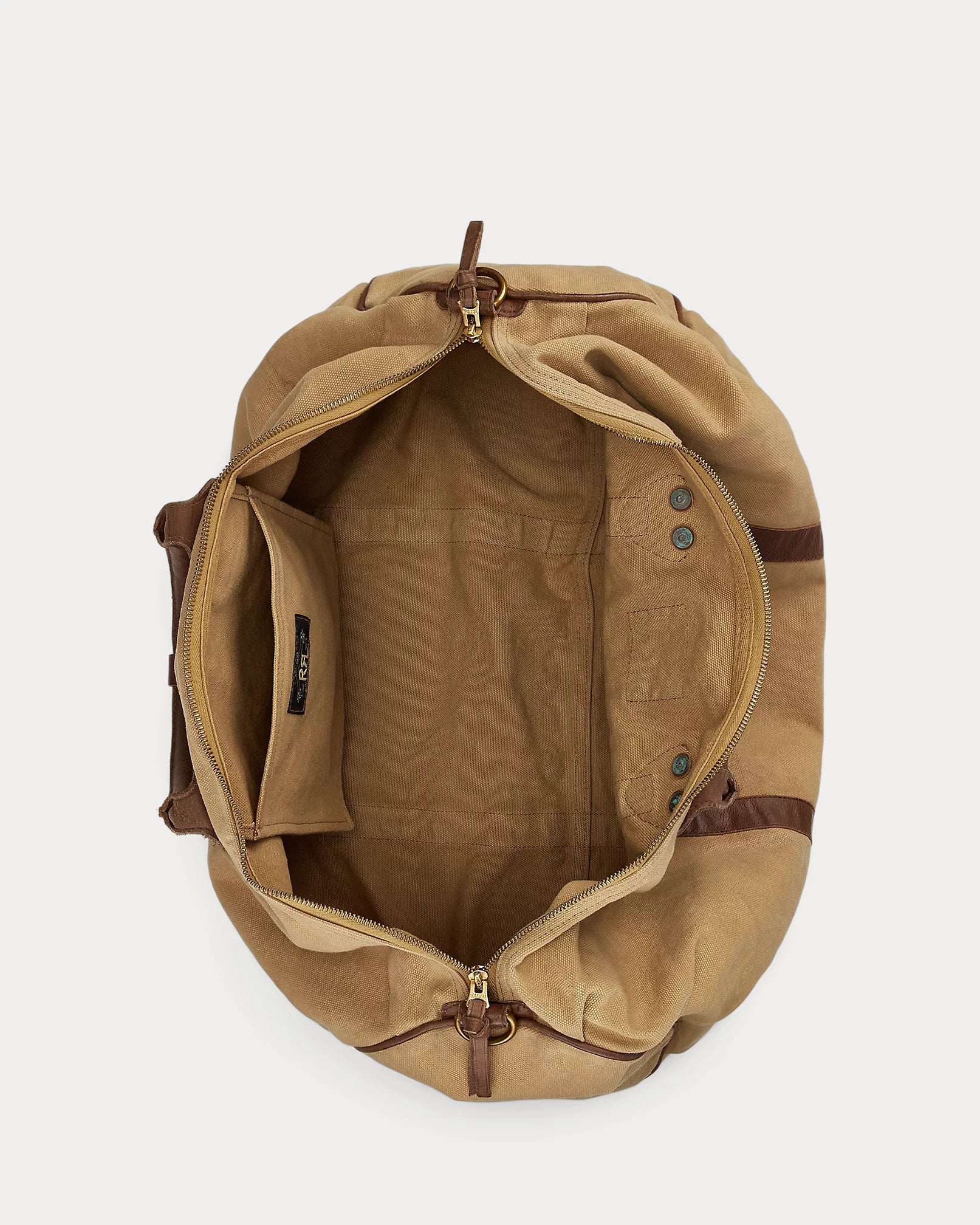 RRL Leather-Trim Canvas Duffel