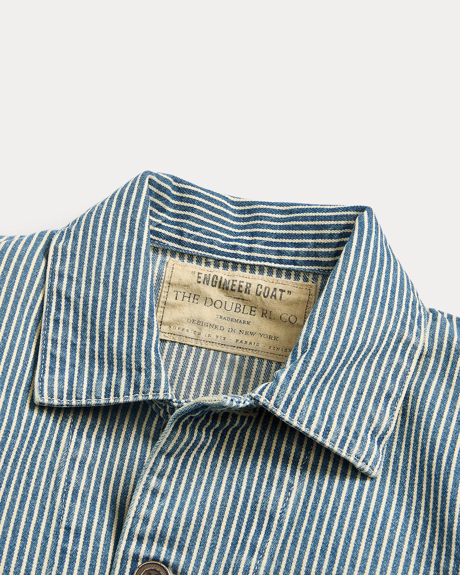 RRL Indigo Striped Twill Work Jacket