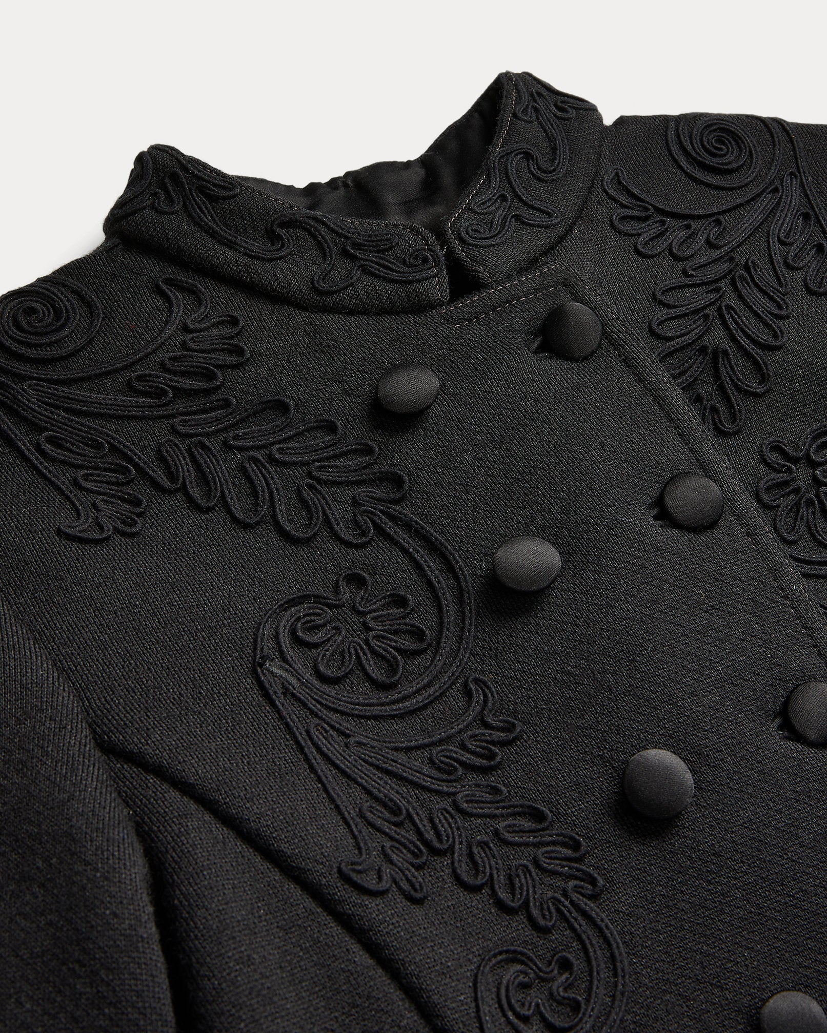 RRL Soutache-Trim Wool Fleece Coat