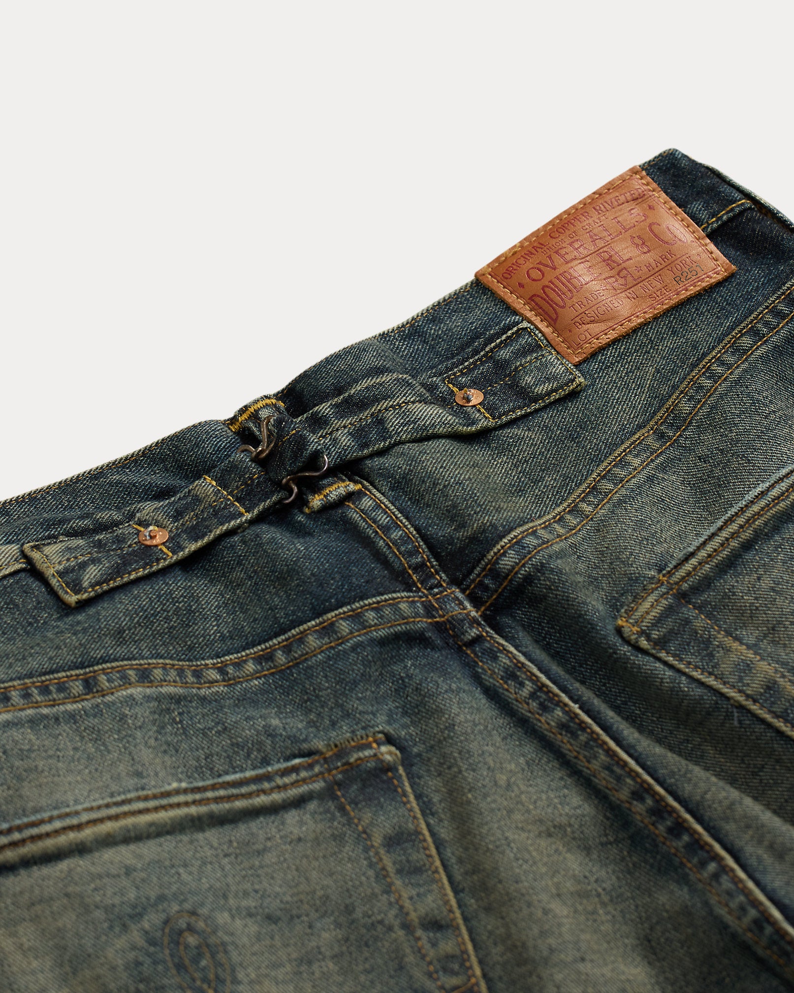 RRL Vintage Wide Fit Distressed Kenley Jean