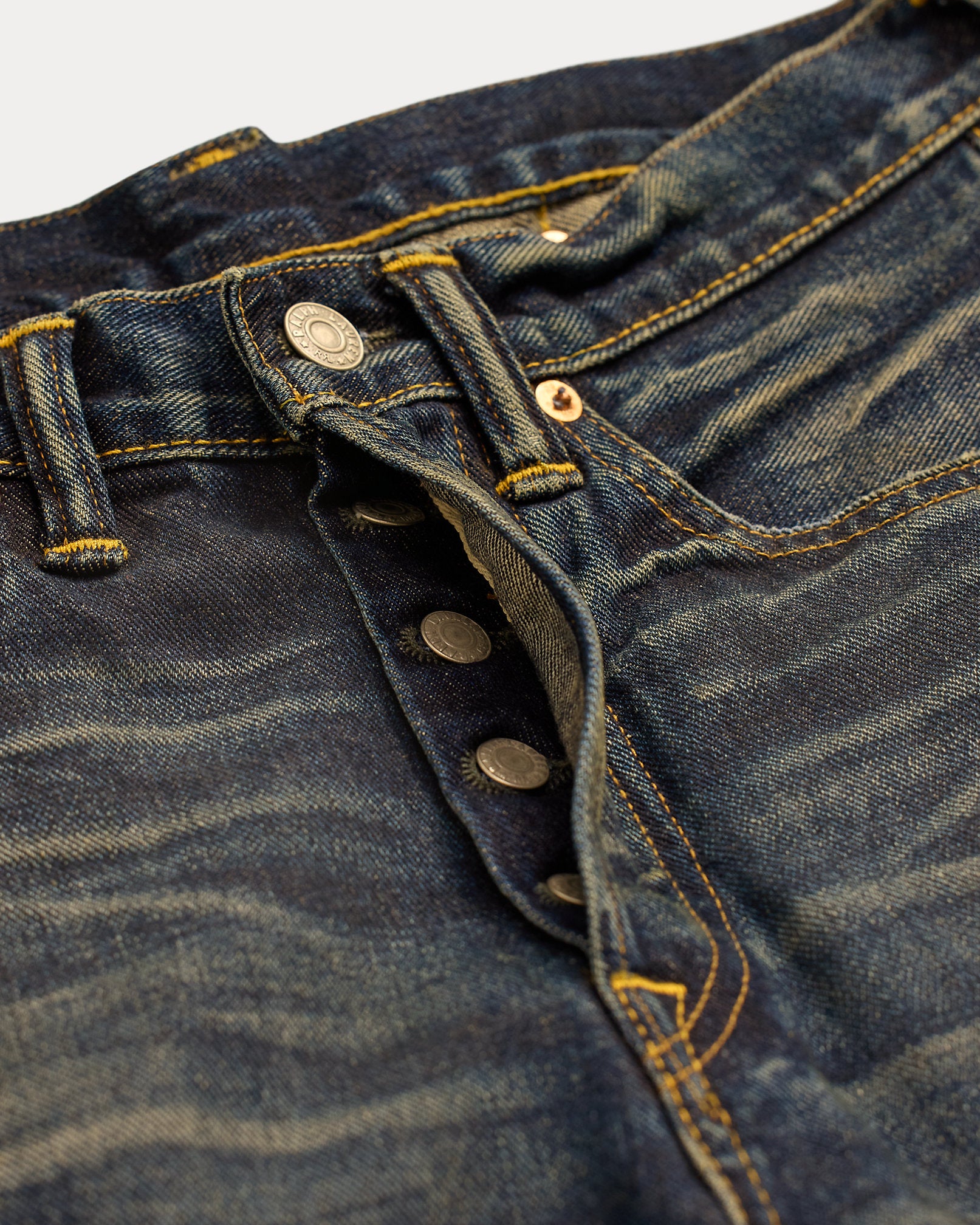 RRL Vintage Wide Fit Distressed Kenley Jean