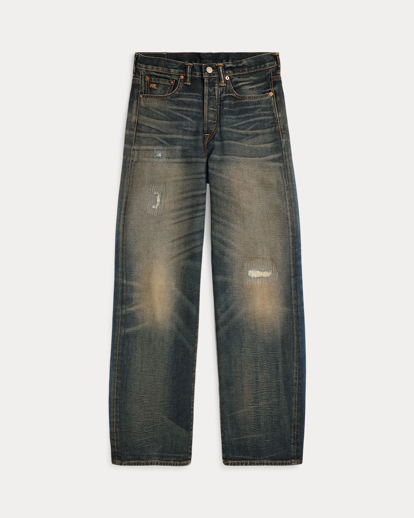 RRL Vintage Wide Fit Distressed Kenley Jean