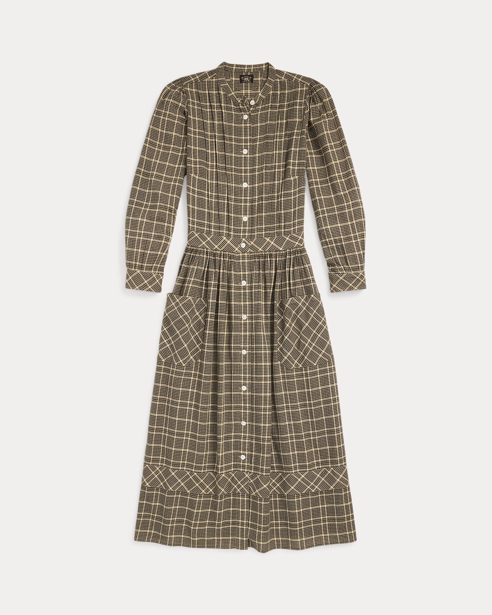 RRL Checked Cotton Dobby Dress