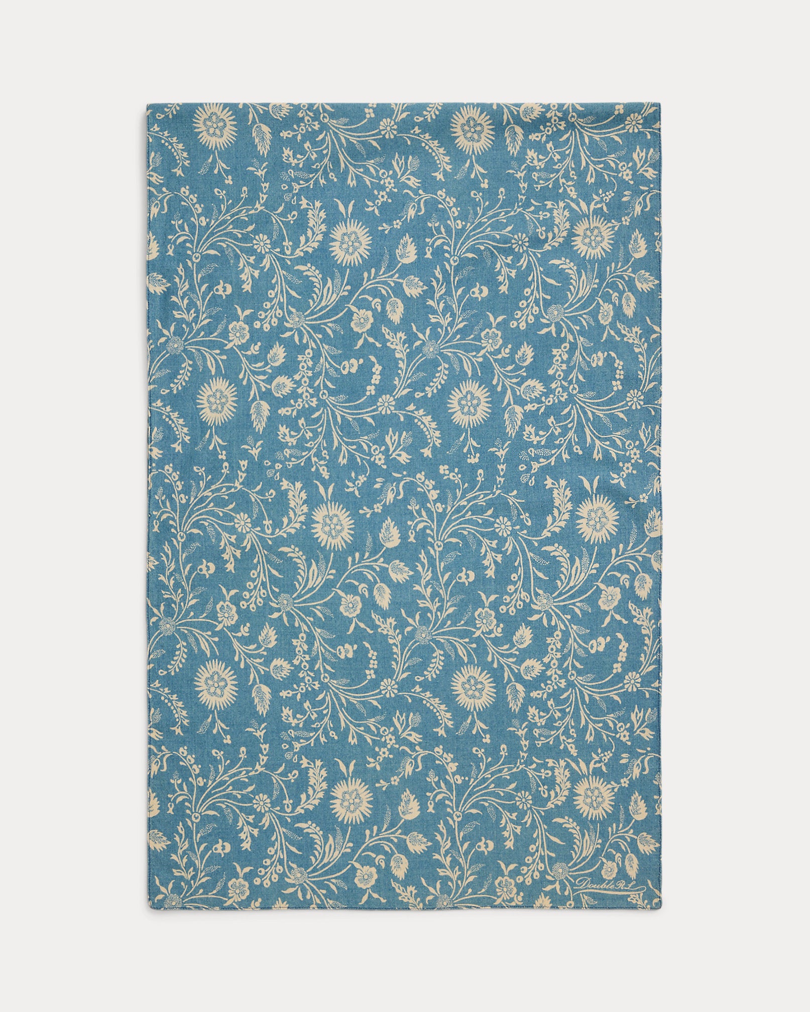 RRL Indigo Floral Cotton Scarf