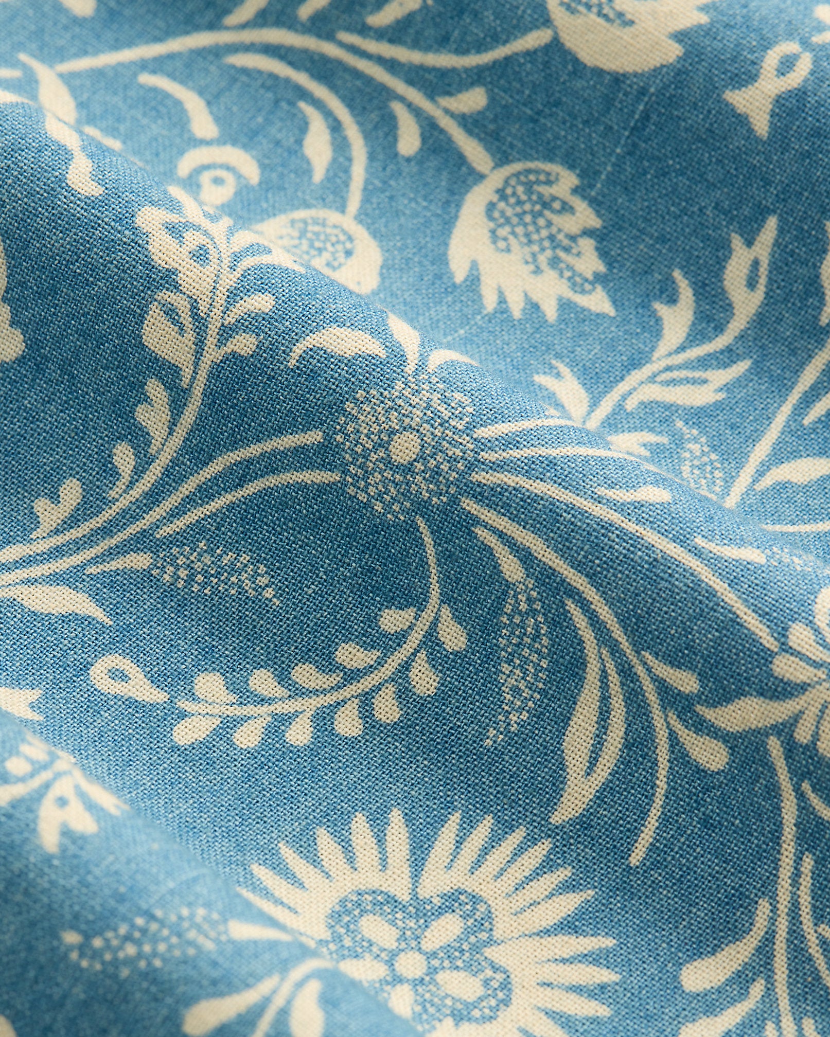 RRL Indigo Floral Cotton Scarf