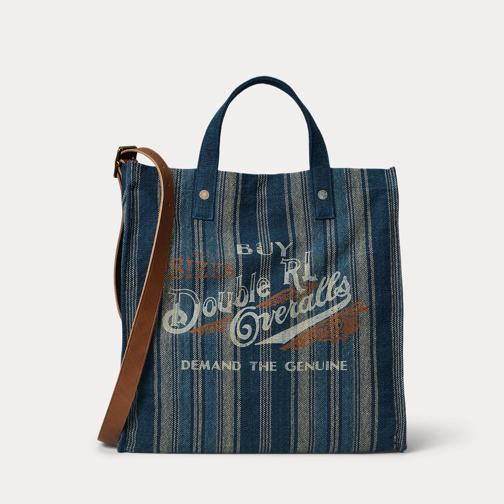 RRL Handwoven Indigo Carpenter Tote