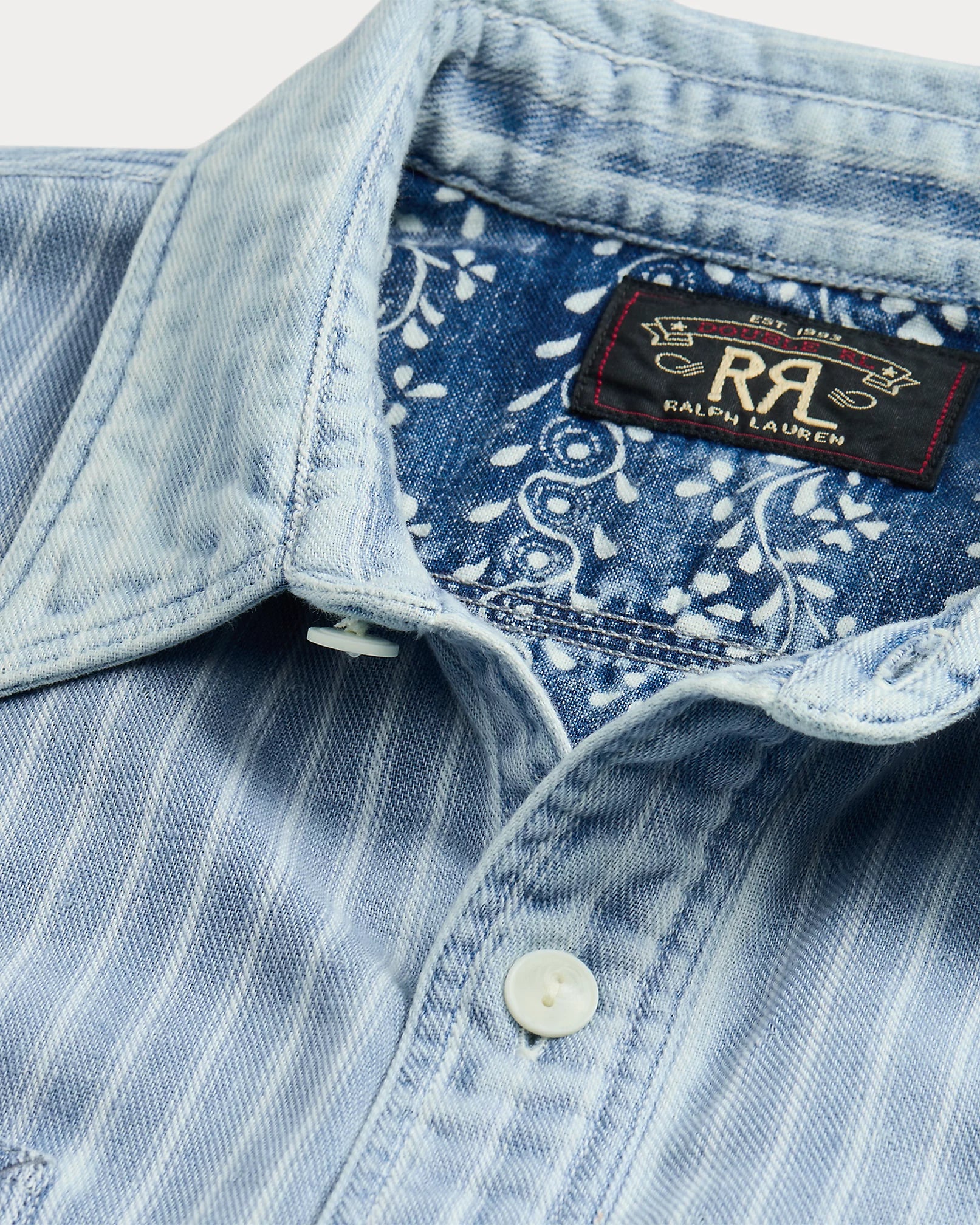 RRL Indigo Striped Double-Faced Workshirt