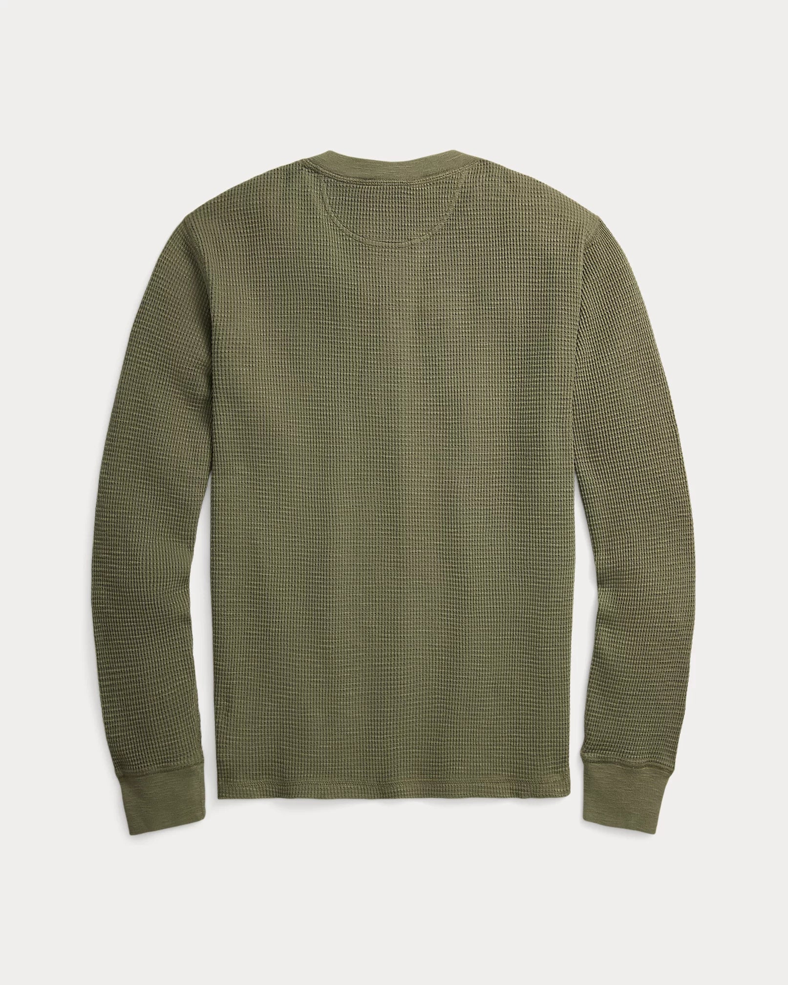 RRL Garment-Dyed Waffle-Knit Henley Shirt