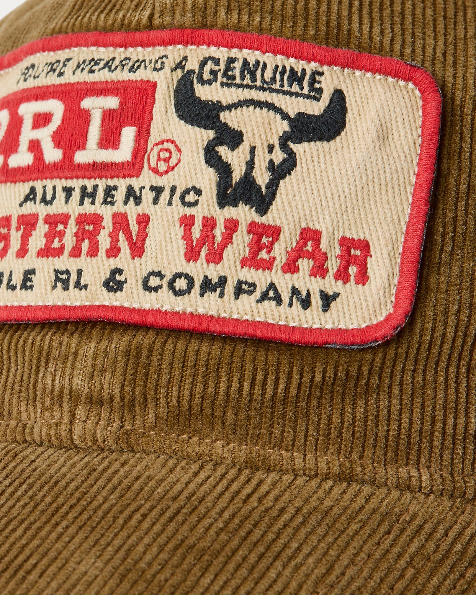 RRL Logo-Patch Corduroy Trucker Cap