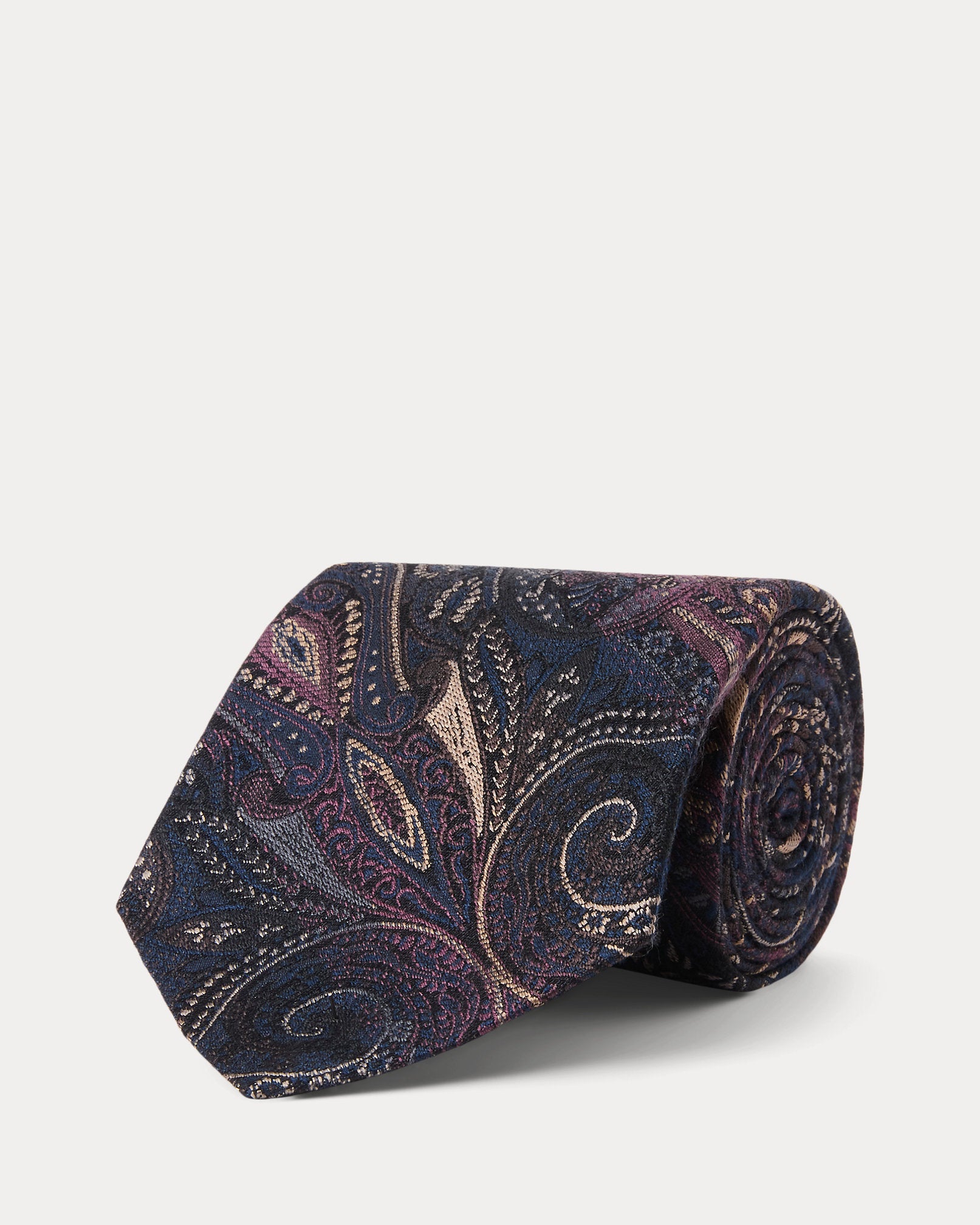 RRL Handmade Paisley Silk Brocade Tie