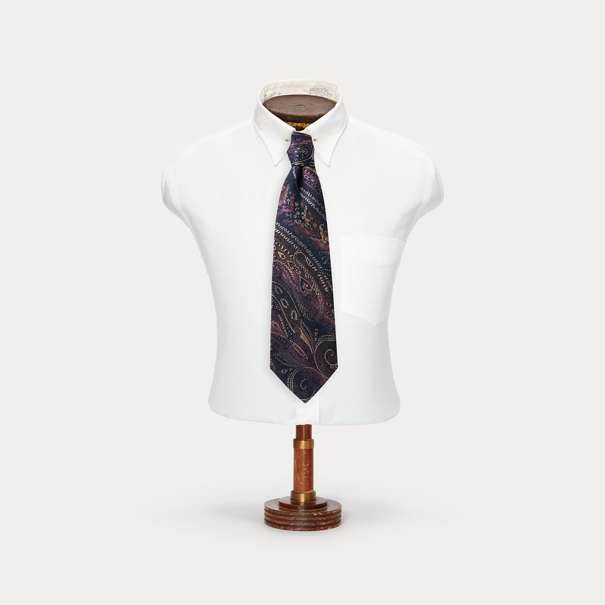 RRL Handmade Paisley Silk Brocade Tie