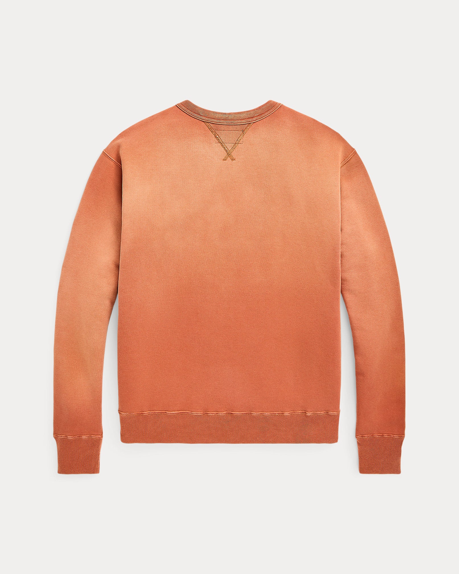 RRL Vintage Orange French Terry Logo Sweatshirt