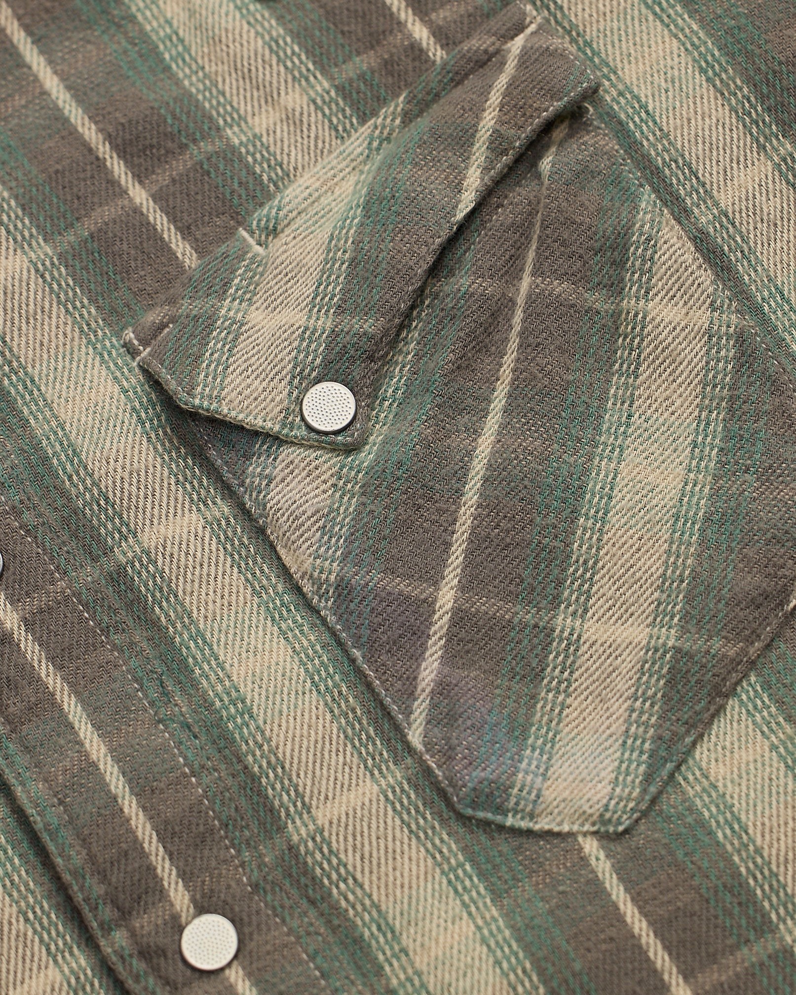 RRL Slim Fit Plaid Twill Western Shirt