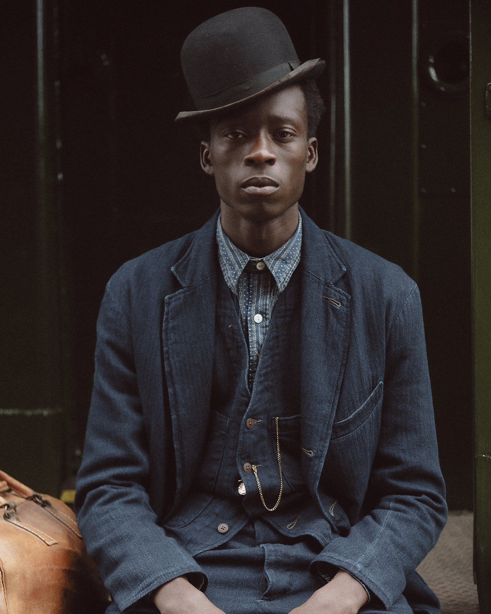 RRL Indigo Print Workshirt