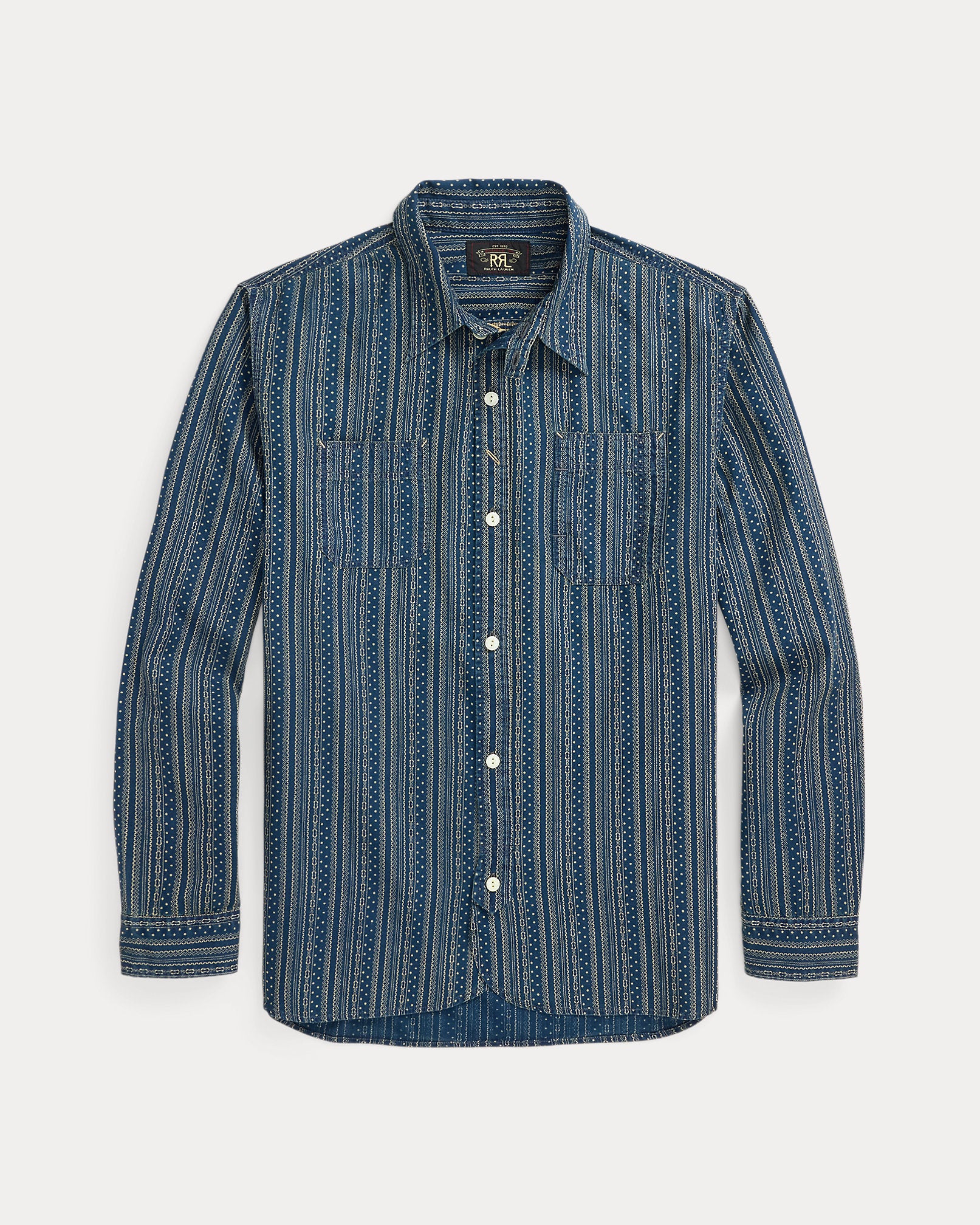 RRL Indigo Print Workshirt