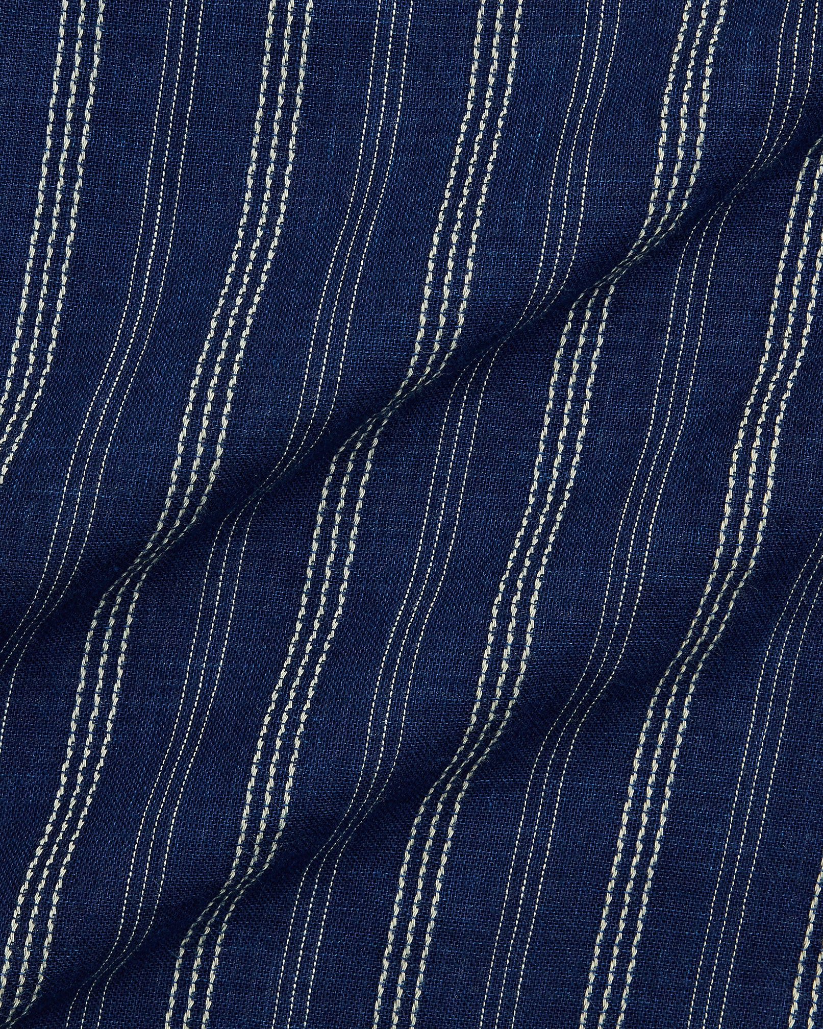 RRL Indigo Striped Double-Faced Workshirt