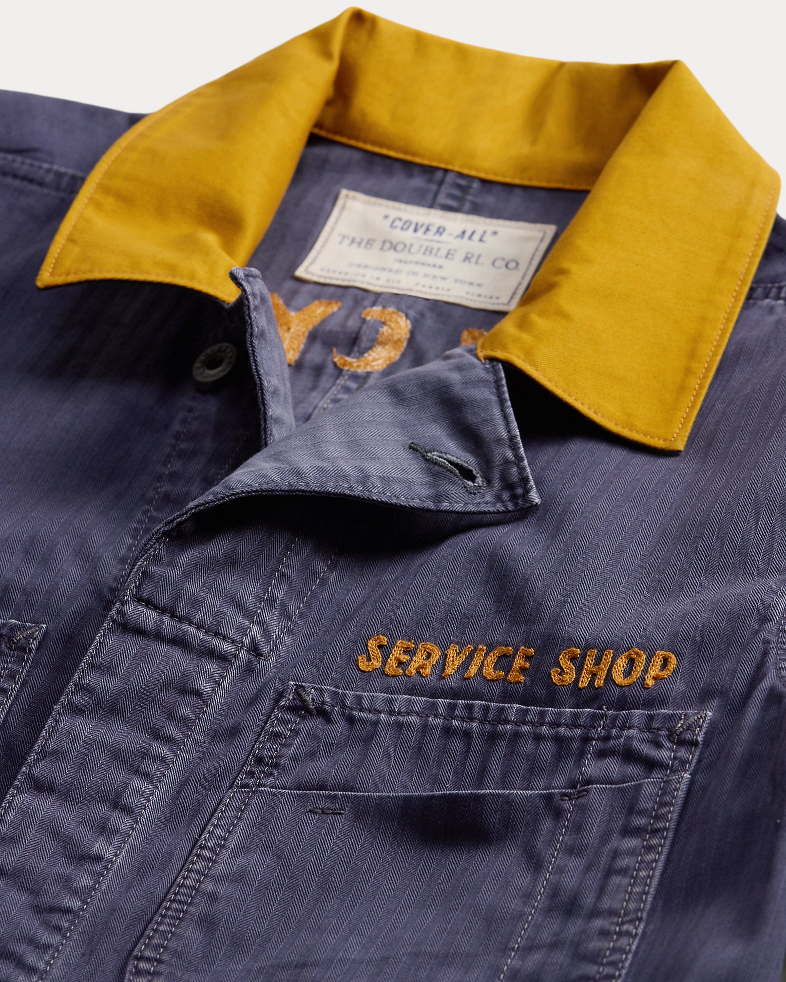 RRL Embroidered Herringbone Twill Coverall