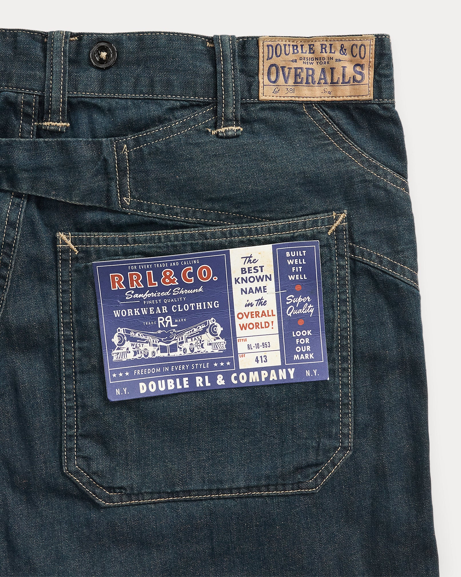 RRL Engineer Fit Indigo Denim Pant