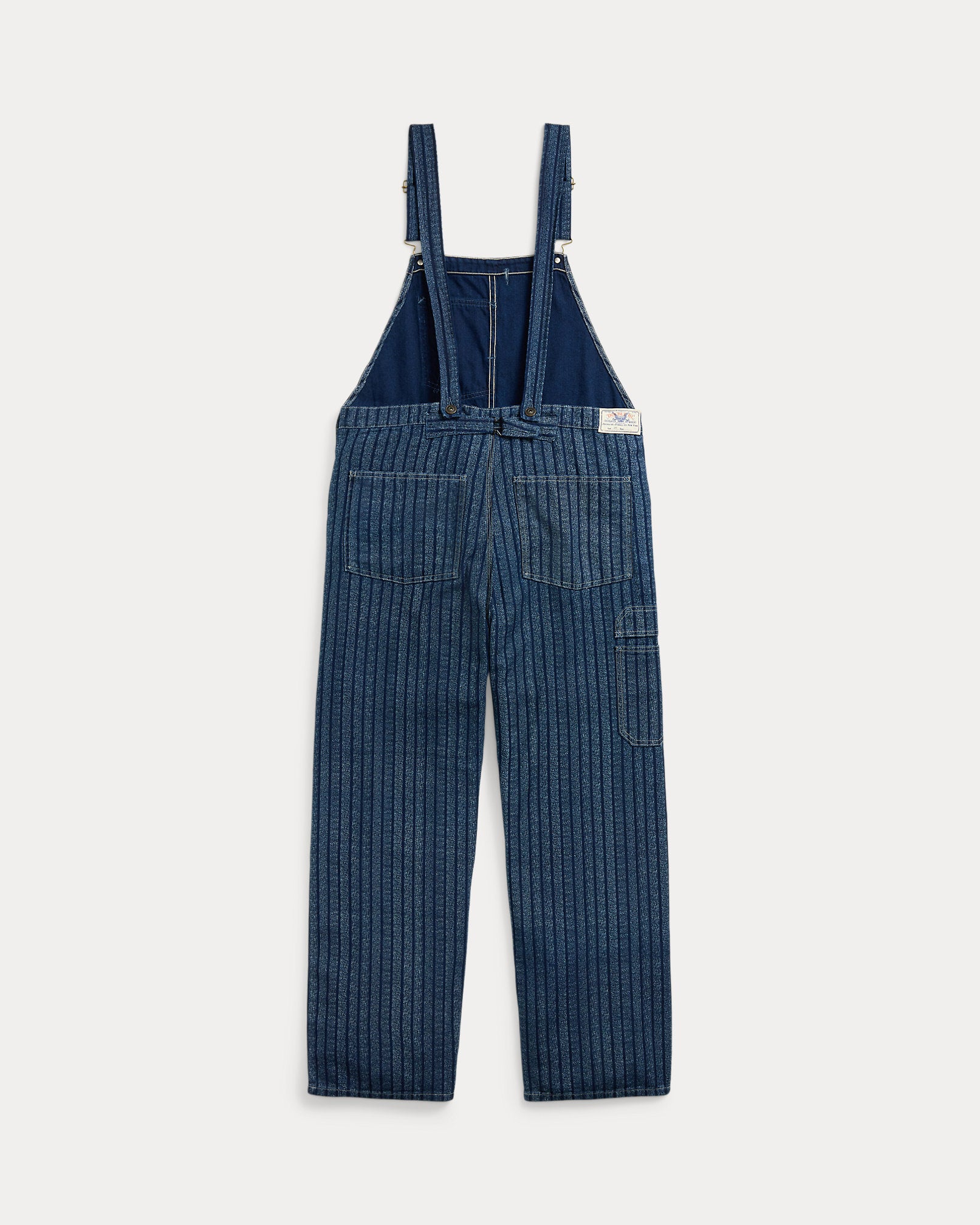 RRL Indigo Striped Twill Overall