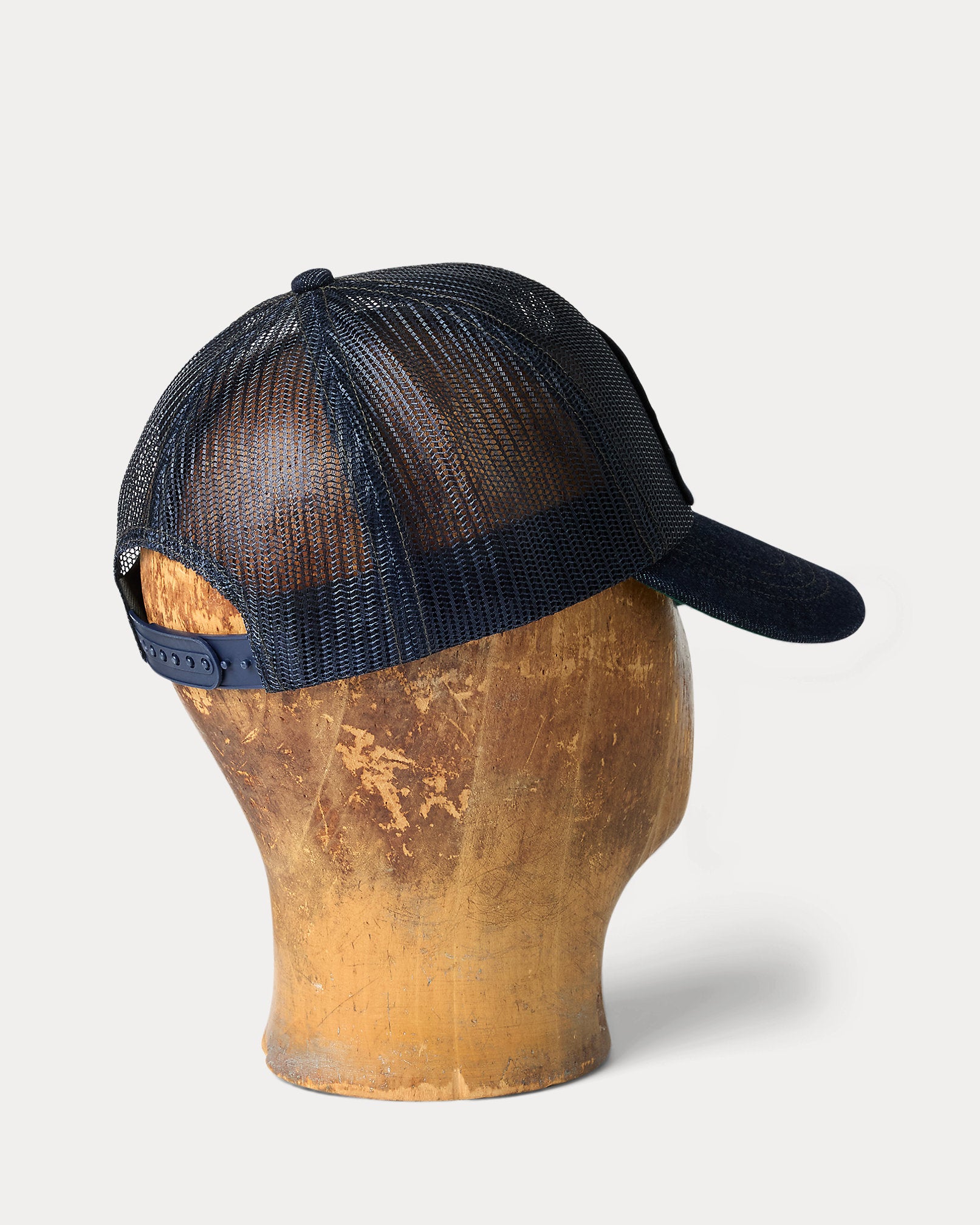 RRL Denim-Bill Mesh Trucker Cap