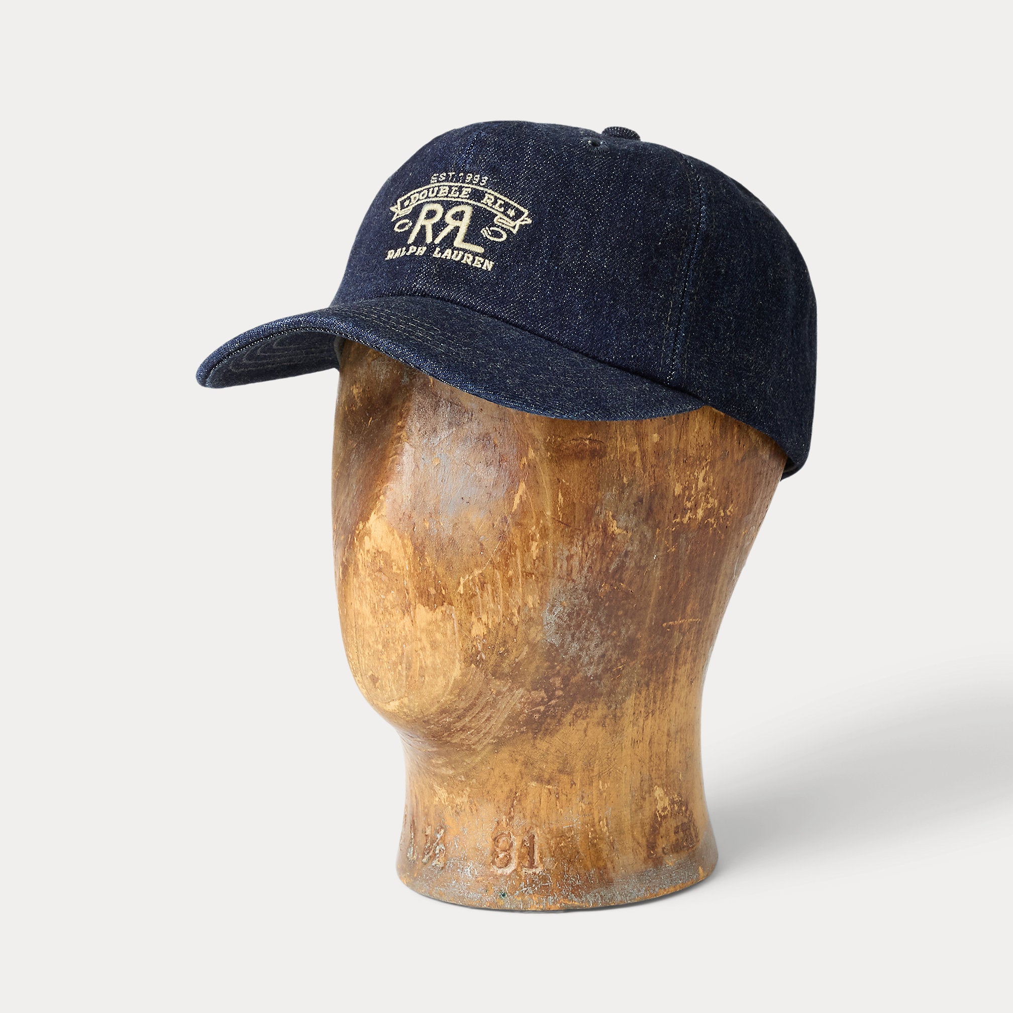 RRL Ranch Logo Denim Ball Cap