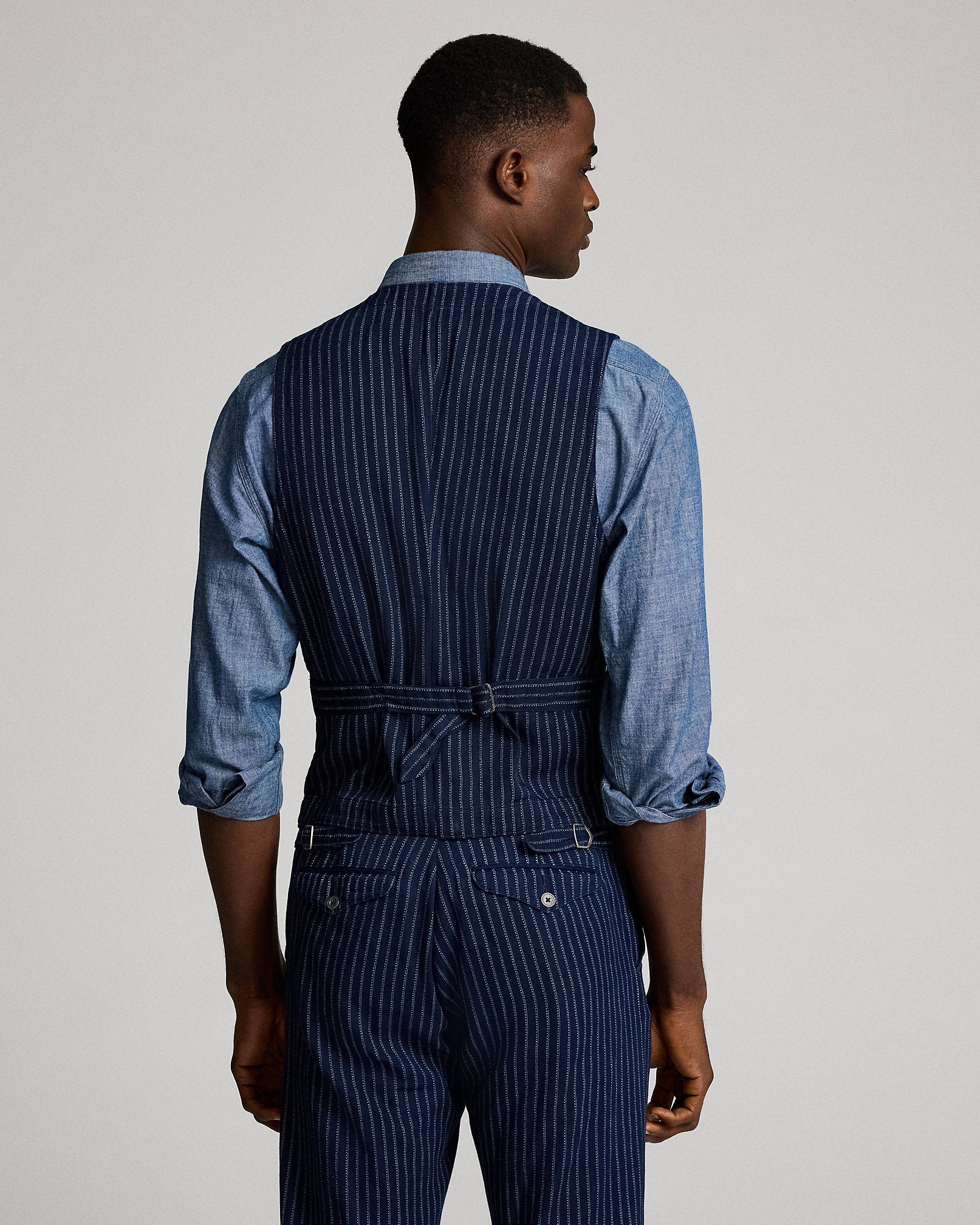 RRL Indigo Twill Vest