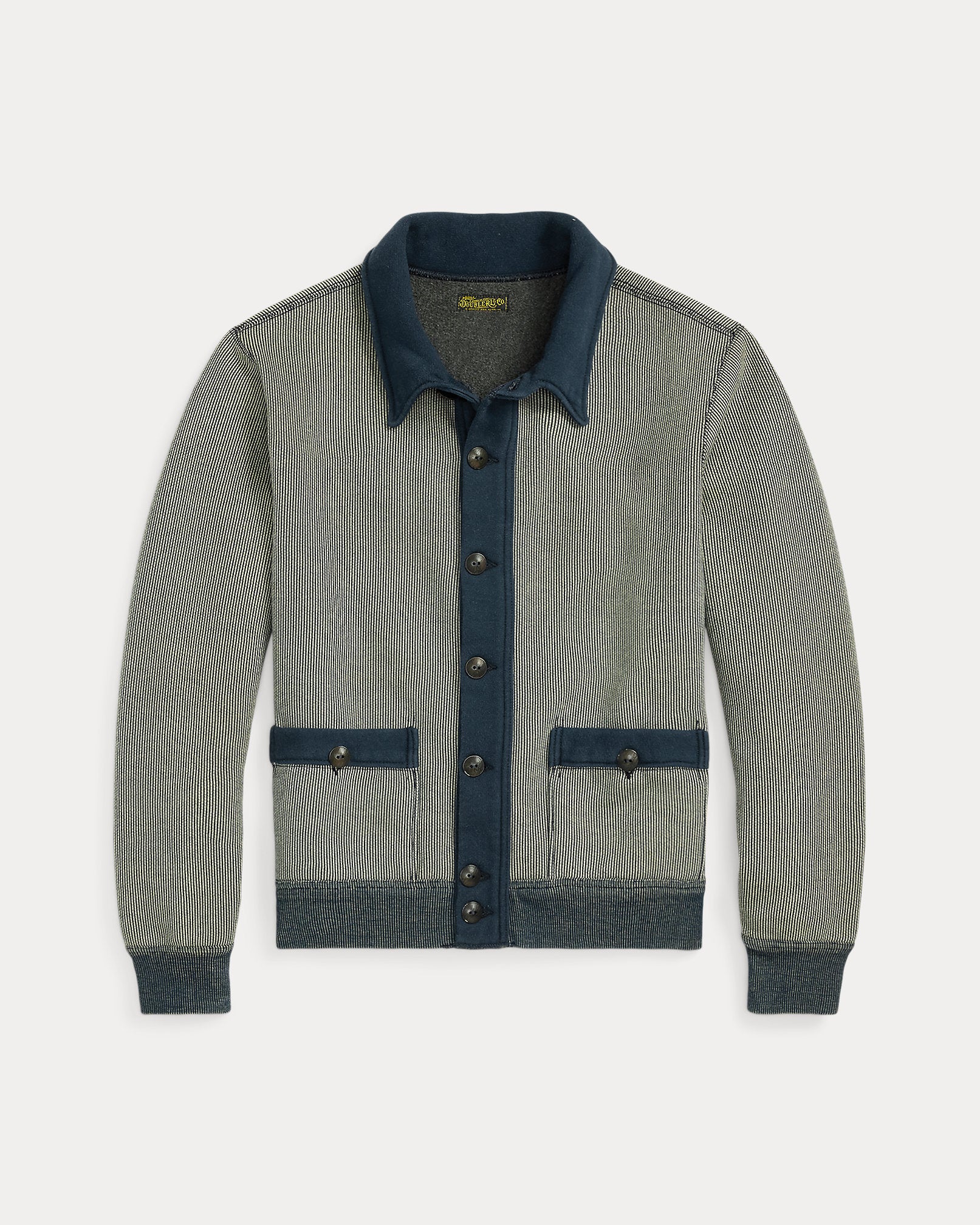 RRL Striped Jacquard-Knit Cardigan