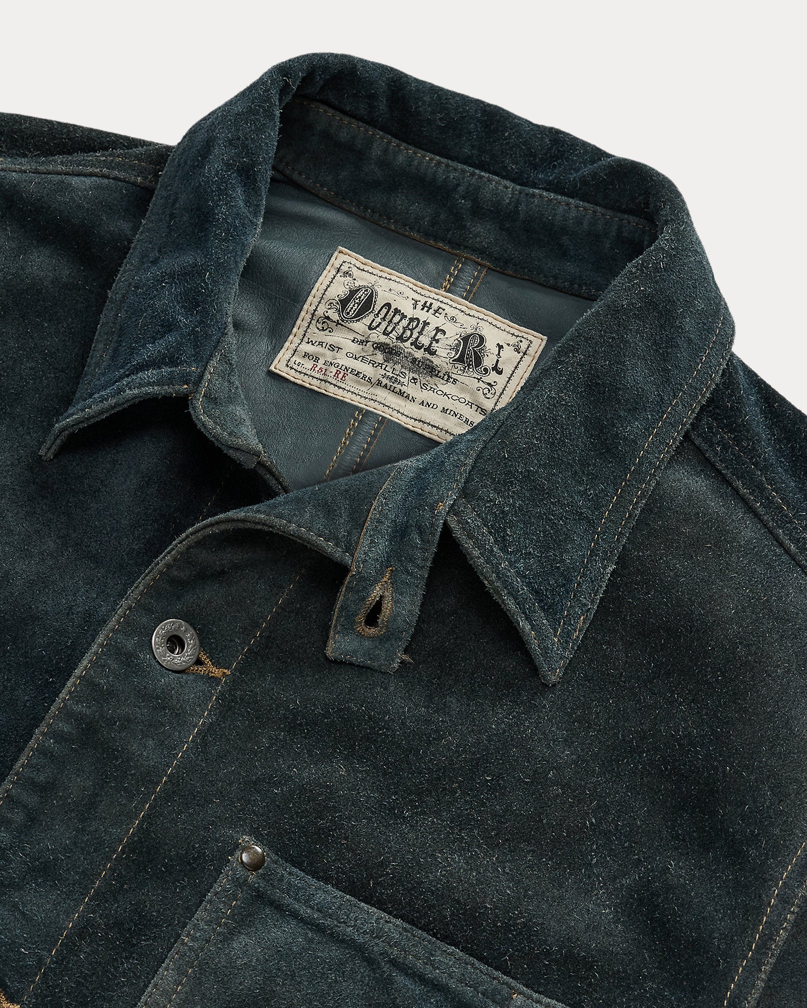 RRL Indigo Roughout Suede Jacket