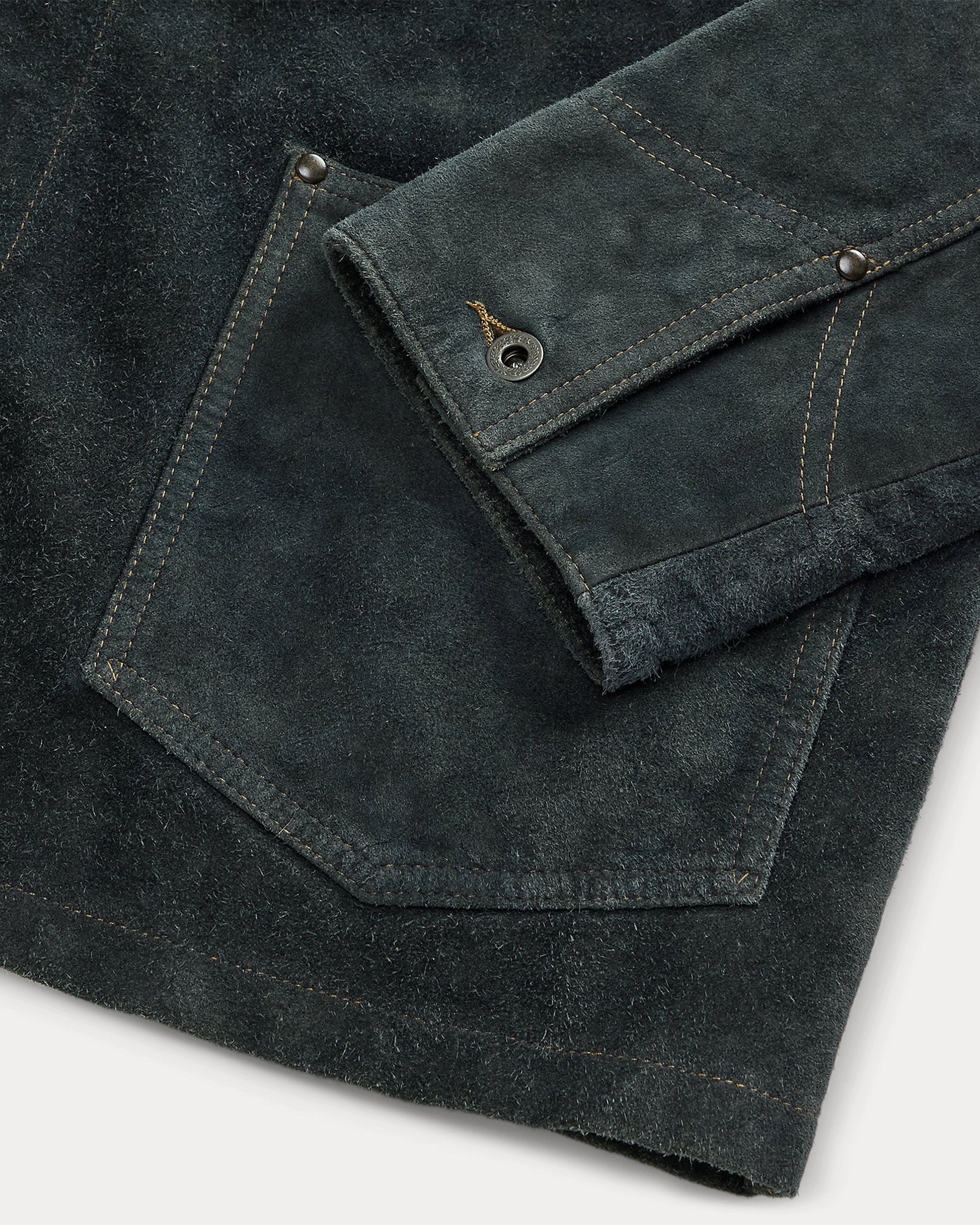 RRL Indigo Roughout Suede Jacket