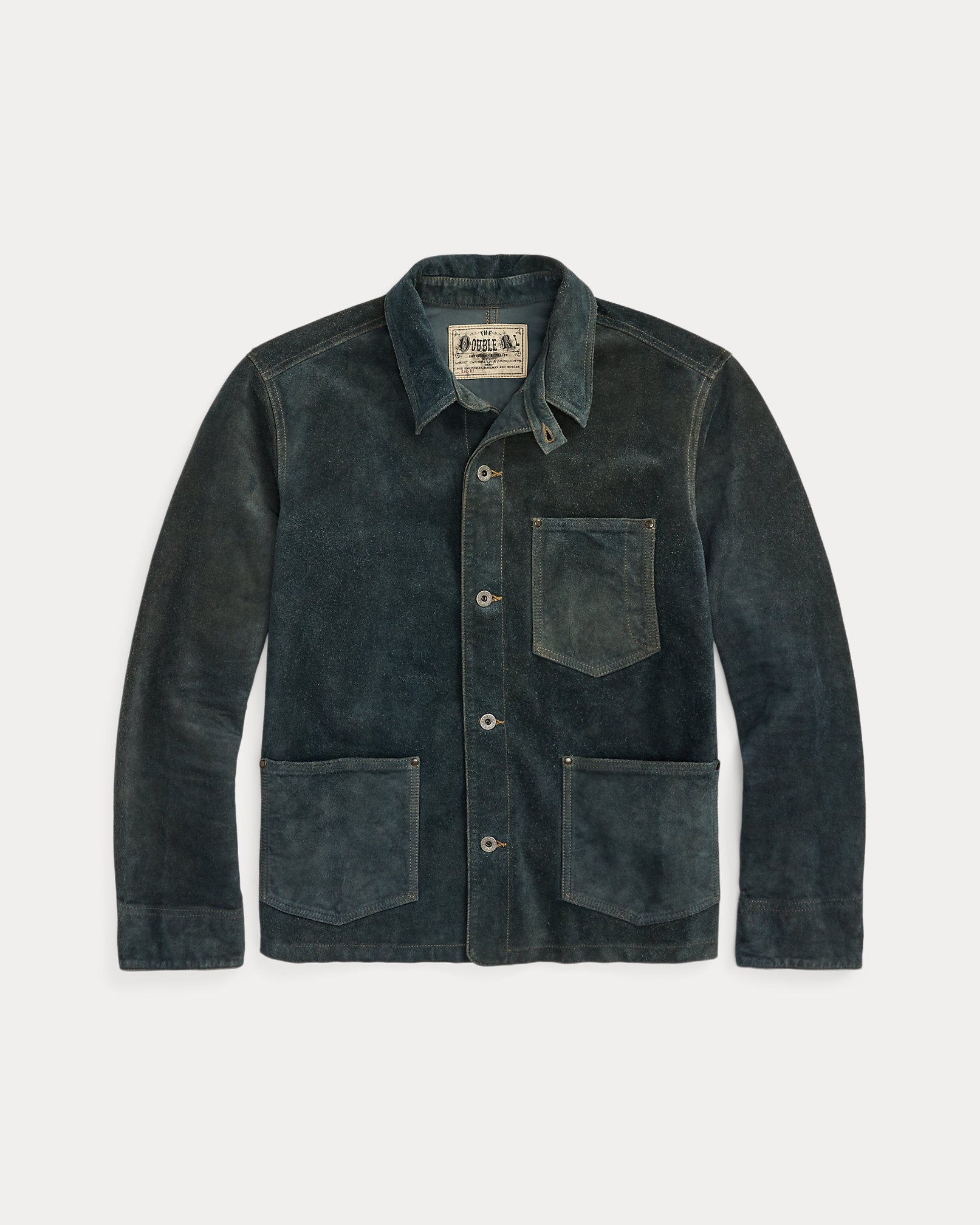 RRL Indigo Roughout Suede Jacket