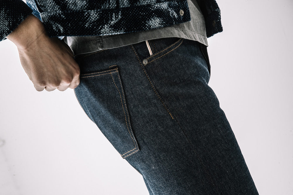 The Pen Slim Natural Slub Indigo - Raw 12.5oz Selvedge