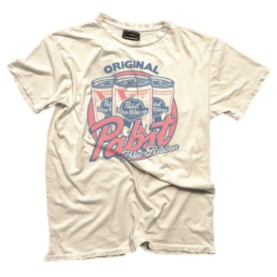 Pabst Black Label Tee - Unisex - Antique White