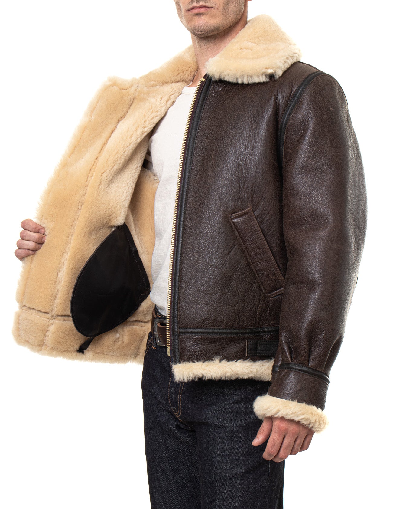 ALL STATELAND sheepskin jacket B-3 - www.riyadhcors.com