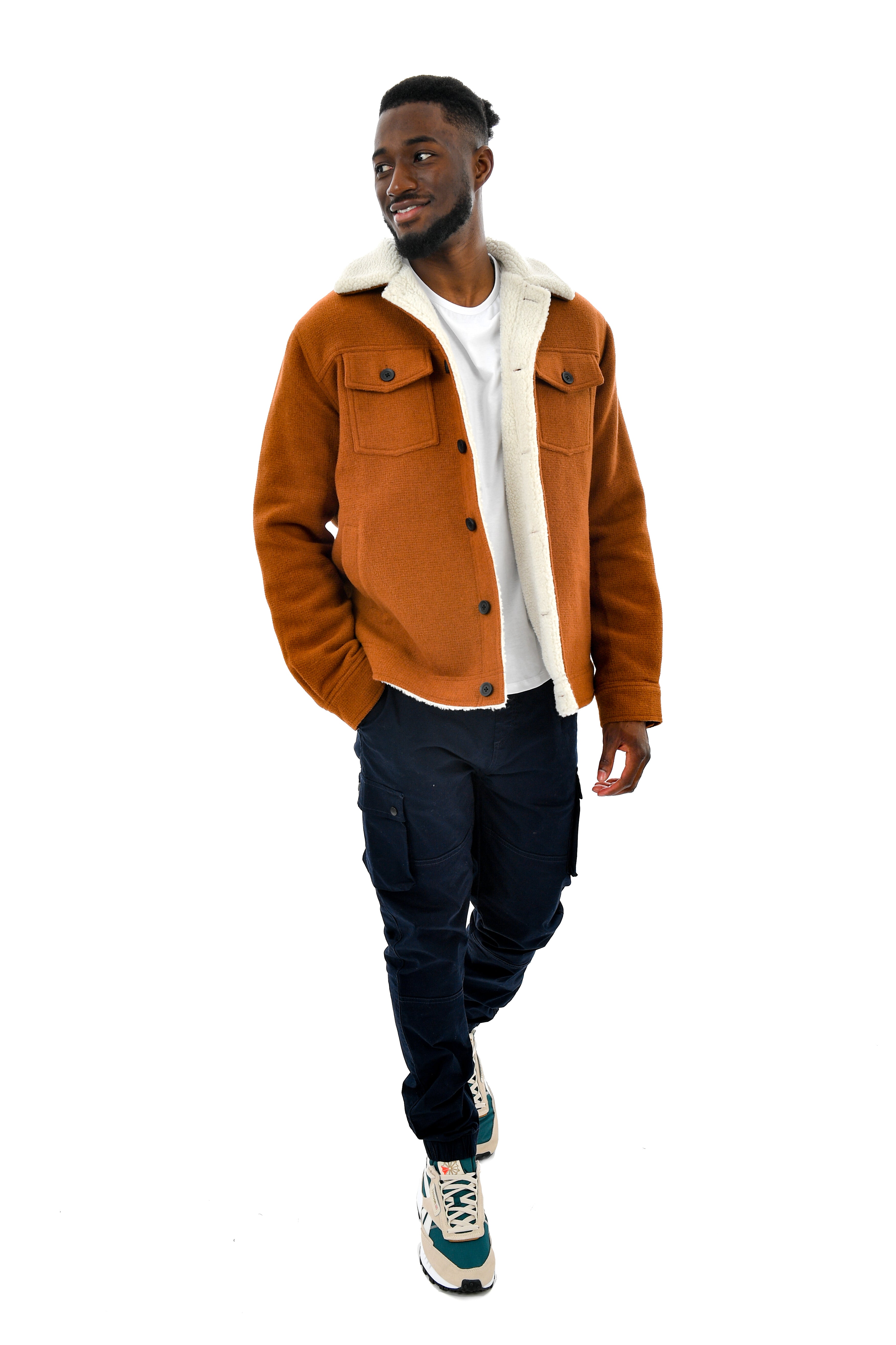 Camel on sale sherpa jacket